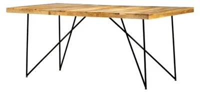 Produktbild von Esszimmertisch, massives Mangoholz, 180 x 90 x 76 cm