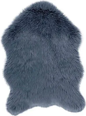 Obrázek produktu pro Unyqoos® Fluffy – huňatý koberec, rozměry 60 x 90 cm, 100% polyester, modrá barva