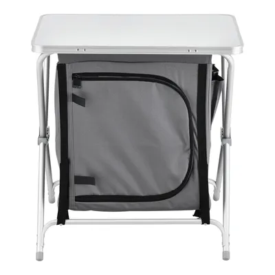 Produktbild von Campingschrank 60x45x64 cm Campingküche mit Arbeitsplatte Reiseschrank Faltschrank Outdoorschrank Dunkelgrau