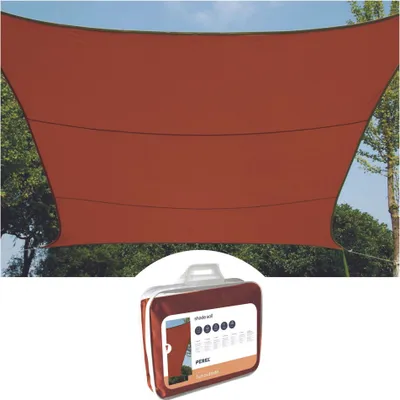 Produktbild von Perel GSS4360TR, Rechteckig, Terrakotta, Polyester, 160 g/m², Halteöse, 12,96 m²