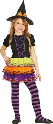 Produktbild von Bunte Hexe für Kinder Gr. 98 - 146, Größe:98/104