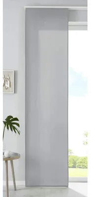 Obrázek produktu pro Panelový závěs - Posuvný závěs - 245 x 60 cm - Šedá - Mikrovlákno - Dělič místnosti