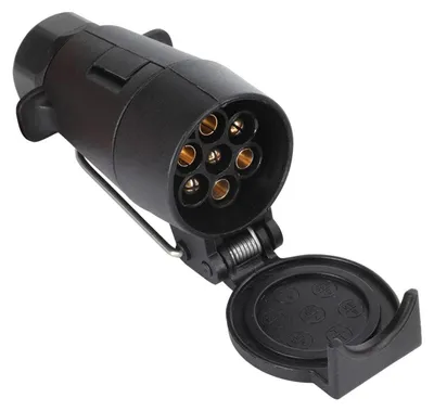 Image de Adaptateur de prise pour remorque à 7 pôles, 12V, étanche, type N, pour voitures et caravanes