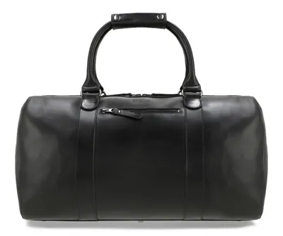 Zdjęcie produktu dla Skórzany weekender Buckle & Seam Willow - Czarny / Kropki