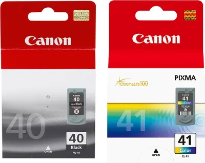 Produktbild von Canon PG-40, CL-41, Schwarz, -- PIXMA iP1600 -- PIXMA iP1700 -- PIXMA iP1800 -- PIXMA iP2600 -- PIXMA MP150 -- PIXMA MP160 --..., Tintenstrahl, 2 Stück(e)