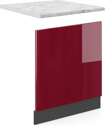 Produktbild von Frontblende Vicco R-Line Rot 60 cm , AP Marmor, Model 46019