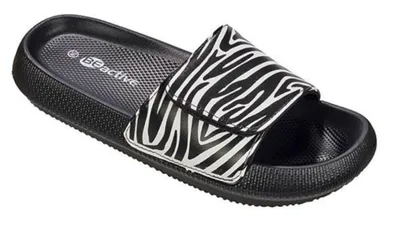 Produktbild von Beco Damen-Slides Zebra Vibes | Schwarz/weiß - 40