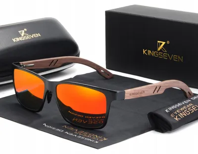 Image de KINGSEVEN Lunettes de Soleil Polarisées Bois UV400 Modèle W5507