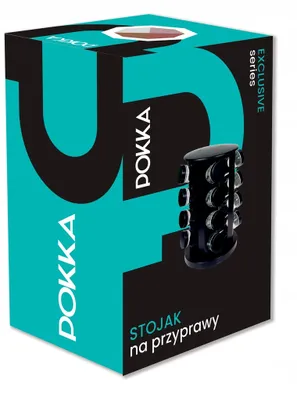 Zdjęcie produktu dla Stojak Na Przyprawy Organizer 16 Szklane Słoiczki Pojemniki +144nakle Lejek