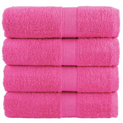 Produktbild von Premium-Gästetücher SOLUND 4 Stk. Rosa 30x50 cm 600 g/m²