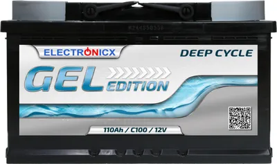 Produktbild von Electronicx Edition Akumulator żelowy 110 AH 12V zasilanie łodzi kempingowej