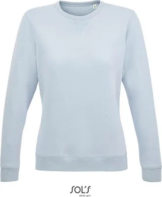 Produktbild von SOLs 03104 | Damen Sweat WomenŽs Round Neck Sweatshirt Sully - Farbe: Creamy Blue - Größe: L