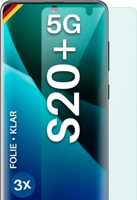 Produktbild von moex® 3x Schutzfolie kompatibel mit Samsung Galaxy S20 Plus 5G - Displayschutzfolie dünn Folie, Klar
