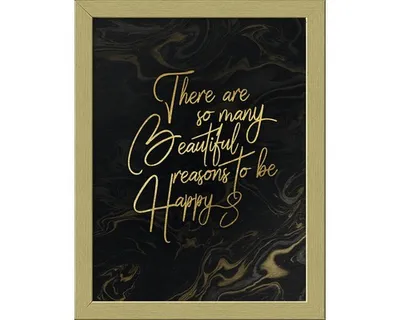 Produktbild von Gerahmtes Bild Beautiful & Gold I 19x24 cm