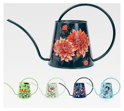 Produktbild von Gießkanne für Zimmerpflanzen, für drinnen und draußen, 1/2 Gallonen, Edelstahl-Wasserkanne mit langem Auslauf