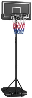 Imagen del producto de Canasta de baloncesto, con altura ajustable, resistente a roturas, de 220 a 250 cm