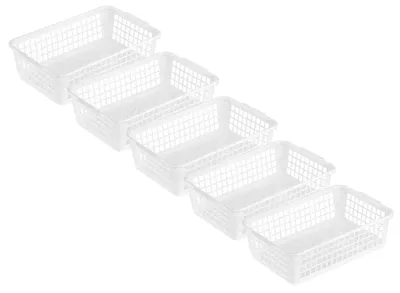 Produktbild von Omgoods – Set mit 5 Aufbewahrungsboxen – Multifunktionale Kunststoffboxen für Küche und Badezimmer