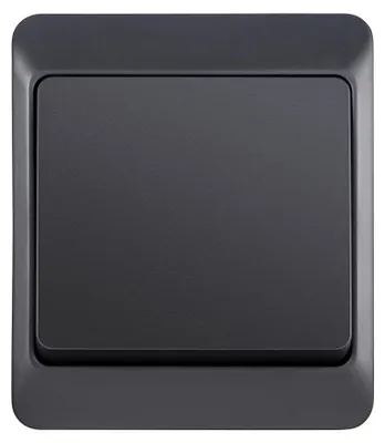 Image de HERMES IP44 interrupteur classique unipolaire va-et-vient anthracite EPN