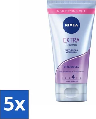 Produktbild von NIVEA Styling Gel Extra Stark Zuverlässiger Halt 150 ml - Vorteilspack - 5 Stücke