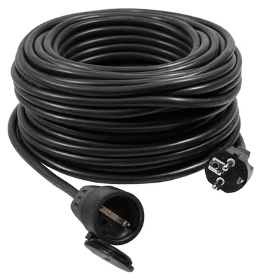 Produktbild von 50m Verlängerungskabel Außen  IP44 Verlangerung 3x1,5 Gummikabel Stromkabel Stecker Schuko Kupplung
