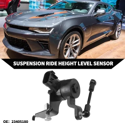 Image de N°23405180 Capteur De Niveau De Hauteur De Suspension Pour Chevrolet Camaro 2016-2023 / Capteur De Niveau De Phare Avant Gauche / Métal Durable / 1 Pièce Noire