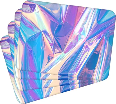 Obrázek produktu pro Sada 4 kusů prostírání 40x30 cm Barevná fólie 1 prostírání Omyvatelné - žáruvzdorný korkový podklad odolává teplotám 100 °C