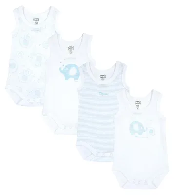 Zdjęcie produktu dla Chicco Baby - Zestaw 4 body bez rękawów dla chłopców