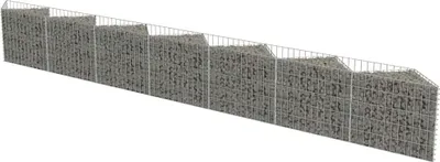 Obrázek produktu pro vidaXL Gabionová stěna z pozinkované oceli 450 × 30 × 50 cm