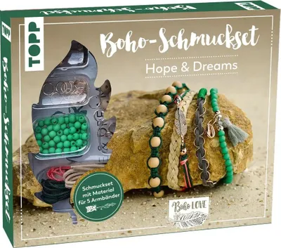 Image de Boho-Schmuckset Hope & Dreams (Grün)