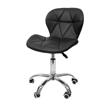 Image de Chaise de bureau, chaise pivotante, réglable en hauteur, chaise pour bureau à domicile, noire