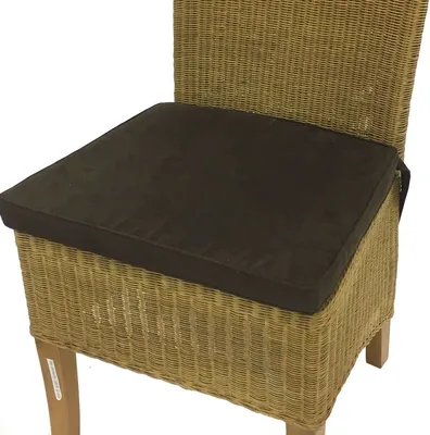 Produktbild von 6x Sitzpolster LARISSA Microfaser Dunkelbraun