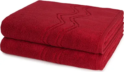 Produktbild von Ross Cashmere feeling 2 X Duschtuch im Set Walkfrottee aus Baumwolle 520 g/m², Weich saugstark mit Aufhänger Kordel, Wellenmuster und gewebte Bordüre elegant