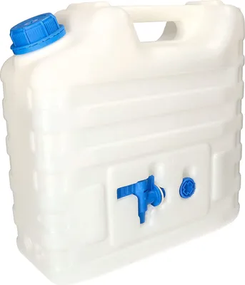 Imagen del producto de KOTARBAU® Depósito de Agua Potable con Grifo Desmontable de 15 l, Bidón portátil de Agua Potable, Garrafa de 15 litros, Bidón garrafa plástico, Depósito para Camping, Barco, Bidón con Grifo