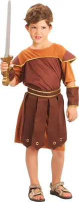 Produktbild von Bristol Novelty Kinder Römischer Soldat Kostüm BN348 (XL) (Braun/Orange)