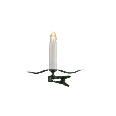 Produktbild von Konstsmide - LED Baumkette, Topbirnen, "One String", mit an/aus Schalter, 25 warm weiße Dioden, 24V Innentrafo, grünes Kabel; 1004-020