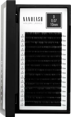 Produktbild von Wimpernextensions zur Volumentechnik Nanolash 0.07 D Curl 10mm Länge