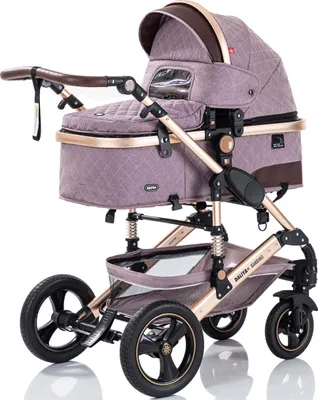 Produktbild von Daliya® BAMBIMO 2in1 Kinderwagen mit Airless-Rädern, leichtem Aluminiumrahmen & 2in1 Babywanne oder Sportsitz, Kombi-Kinderwagen, Buggy & Stroller