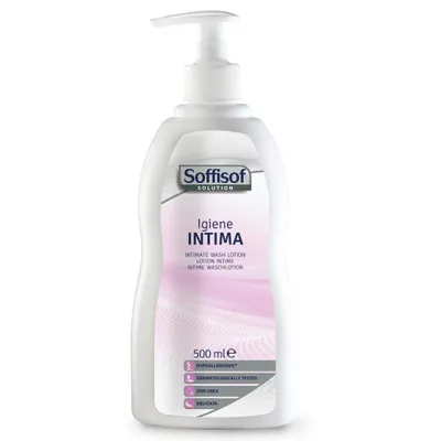 Produktbild von Soffisof Intimwaschlotion 500 ml - Intim-Hautreinigung für Senioren und Erwachsene - Sanfte Reinigung für empfindliche Haut