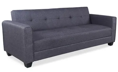 Image de MENZZO Canapé convertible 3 places Clayton Tissu Gris foncé