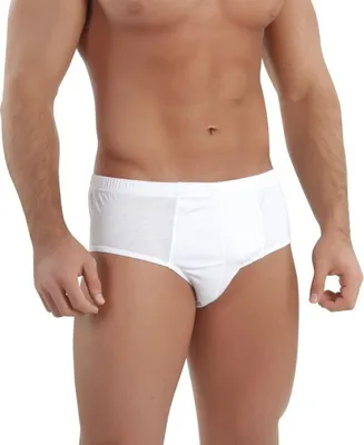 Produktbild von 3 Pack Herren Unterhosen Slips Weiß 3XL Baumwolle Unterwäsche K-17