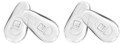 Produktbild von Techsuit - Silikon-Nasenpads 2 Paar 14 × 7,5 mm - transparent