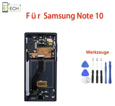 Produktbild von Für Samsung Galaxy Note 10 N970F LCD Display (OLED) Bildschirm schwarz