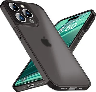 Image de Housse ultra fine pour iPhone 14 Pro, Slim 0,3mm Transparent Protection Housse de téléphone noir