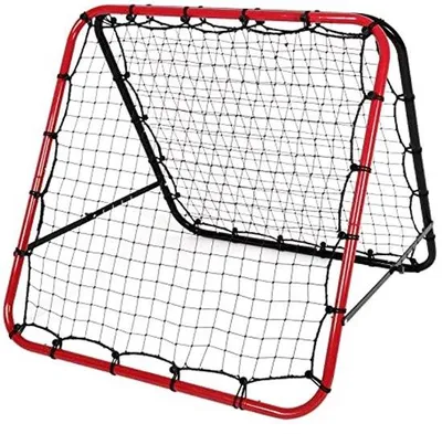 Produktbild von Rebounder Fußballtor mit 5 Winkelpositionen und Netzrückschlagwand - 100 x 100 cm