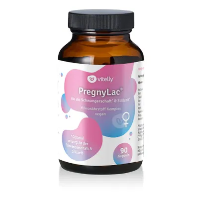Image de PregnyLac® Vitamines pour la grossesse – 90 gélules – 19 micronutriments, dont du folate, du fer et de la vitamine D3 – Grossesse et allaitement