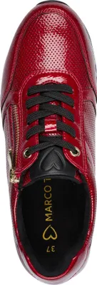 Produktbild von MARCO TOZZI Damen Sneaker flach Reißverschluss Schnürsenkel 2-23782-41, Größe:40 EU, Farbe:Rot