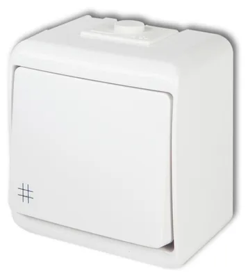 Obrázek produktu pro Vypínač č.7 nástěnný, IP54, bílý, Karlik