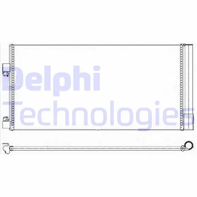 Produktbild von DELPHI TSP0225638 Kondensator Klimaanlage für RENAULT LAGUNA III Grandtour (KT0/1) +Trockner