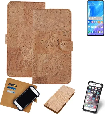 Produktbild von K-S-Trade Hülle kompatibel mit Huawei P smart Pro  Kork Handyhülle Cover  Schutzhülle TPU Case Bumper in Hellbraun, (1x)