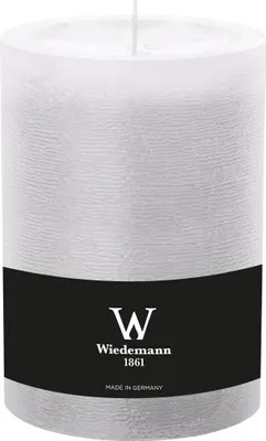 Produktbild von Wiedemann Marble Rustik Kerzen, Stumpenkerzen,  Weiß 140 x Ø 98 mm